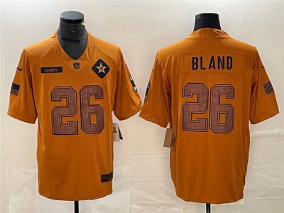 Dallas Cowboys #26 DaRon Bland 2023 Brown Salute To Service Limited Jersey